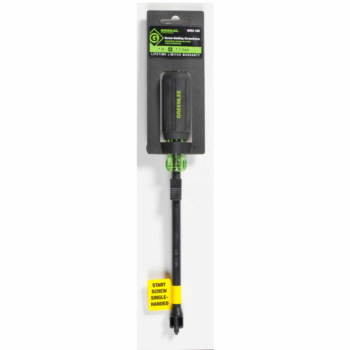 Greenlee 0453-18C Screw-Holding Screwdriver #2 x 7" - 2