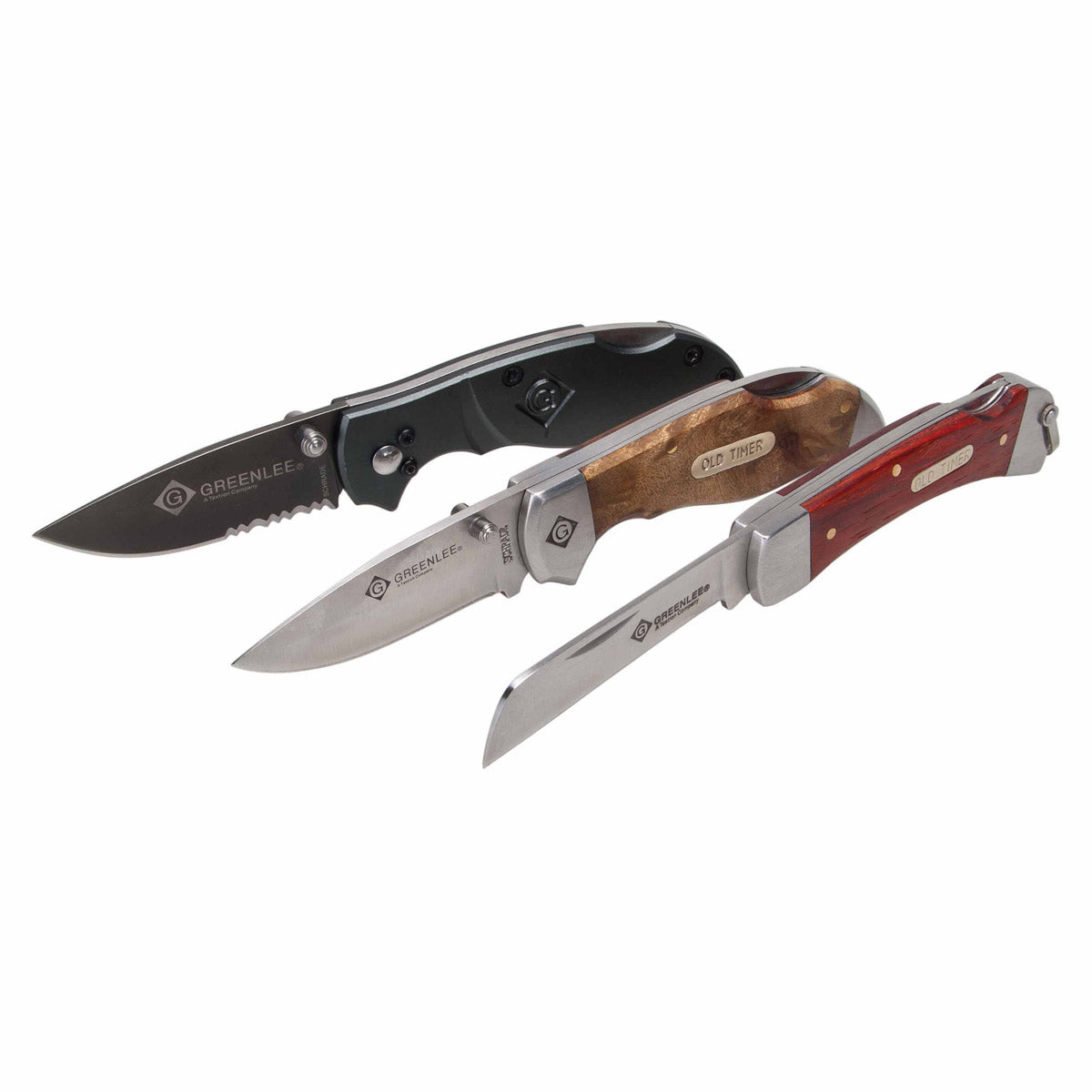 Greenlee 0652-24 Wood SS Drop Point Pocket Knife - 6