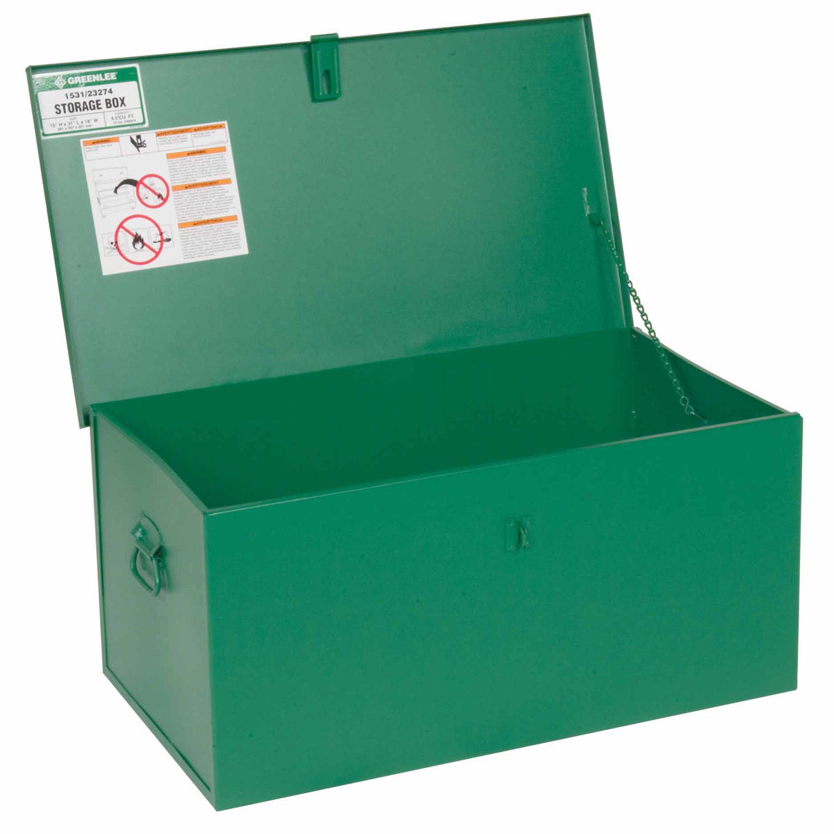 Greenlee 1531 Welder's Storage Box 15" x 31" x 18" - 2